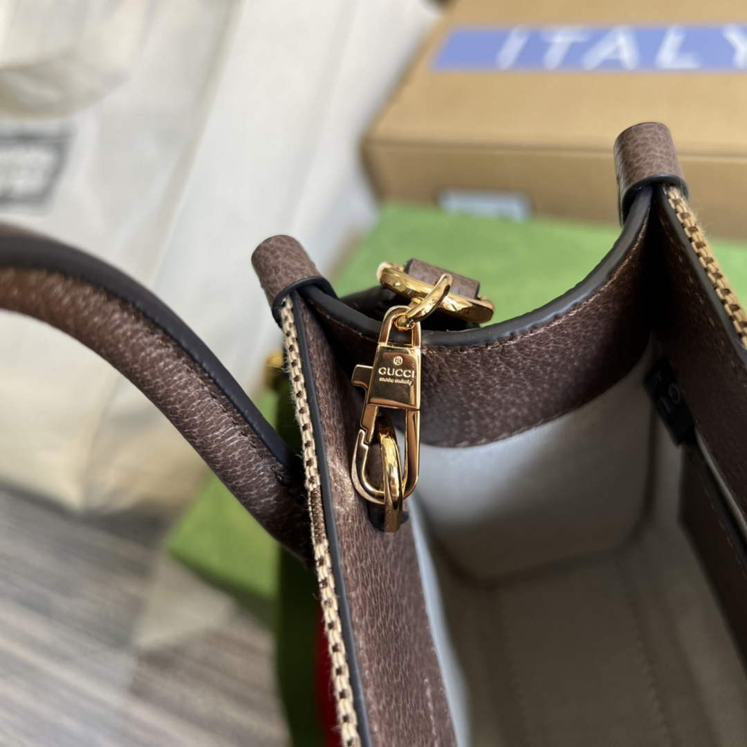 Gucci ‎‎‎699406 Jumbo GG mini tote bag brown