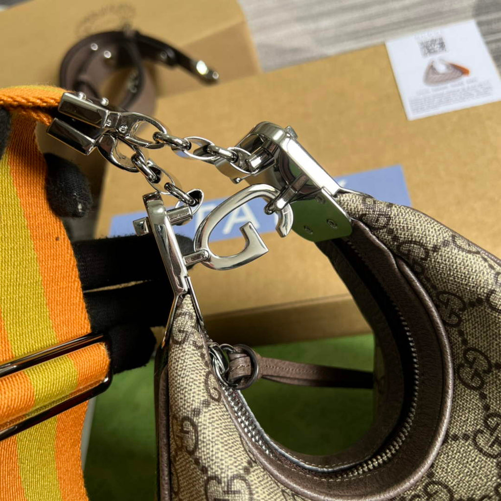 Gucci ‎699409 Attache small shoulder bag Beige GG Supreme canvas