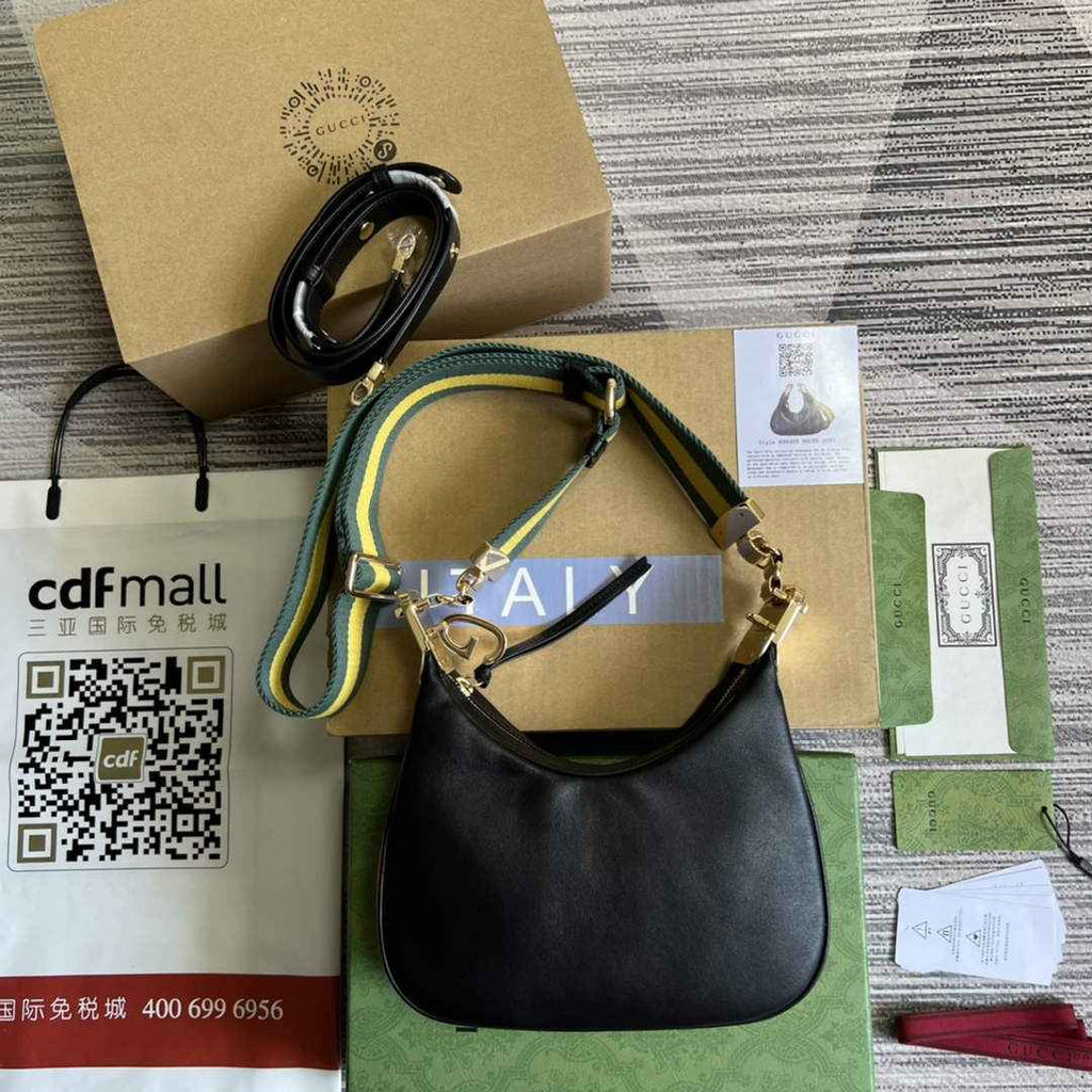 Gucci ‎699409 Attache small shoulder bag Black