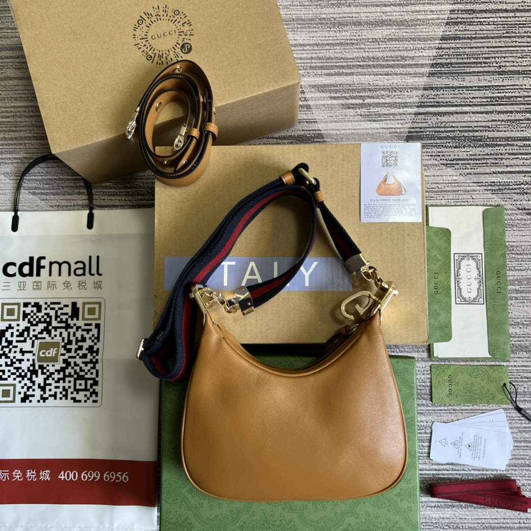 Gucci ‎699409 Attache small shoulder bag Dark orange