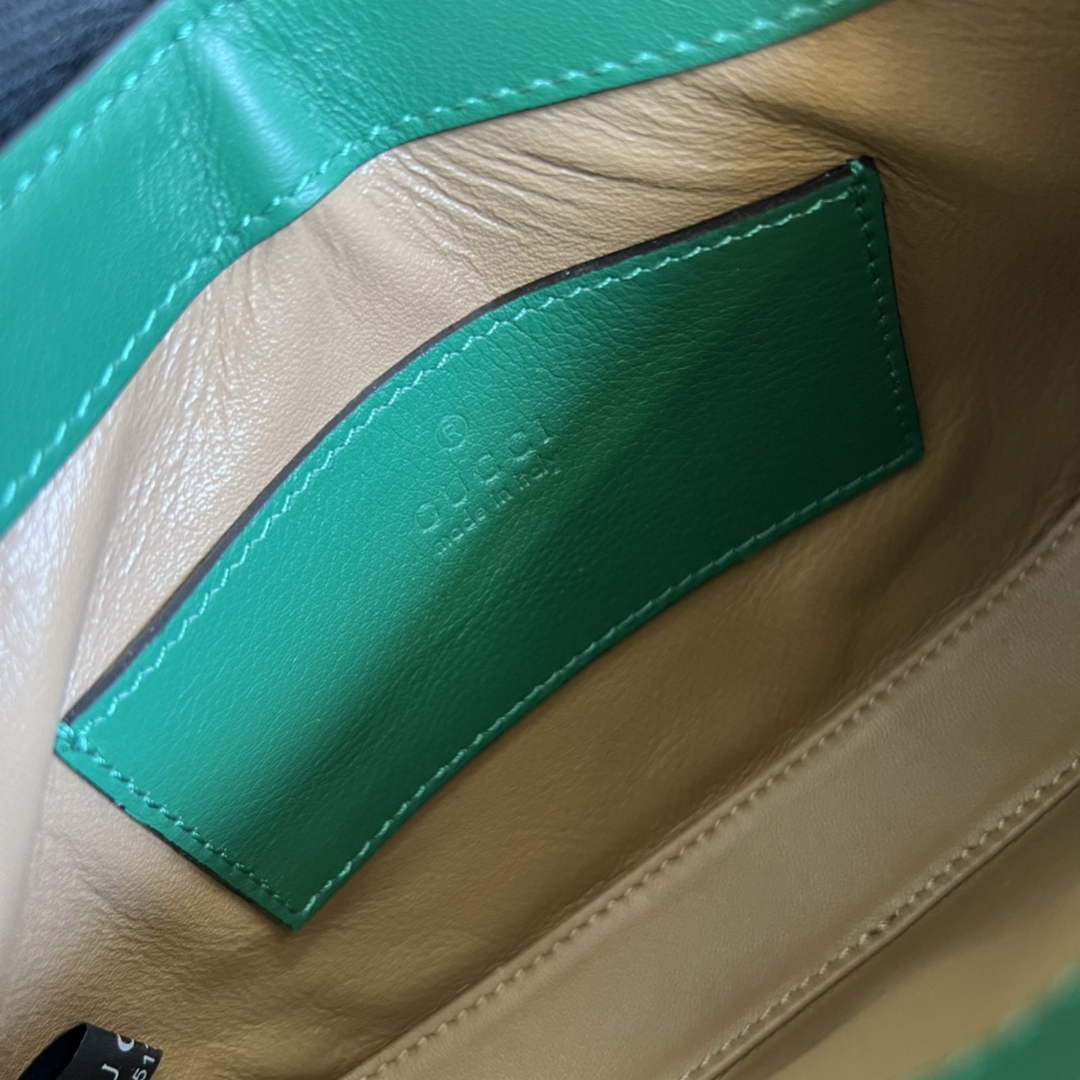Gucci 699651 ‎Jackie 1961 mini shoulder bag Green patent leather