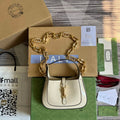 Gucci 699651 ‎Jackie 1961 mini shoulder bag White patent leather