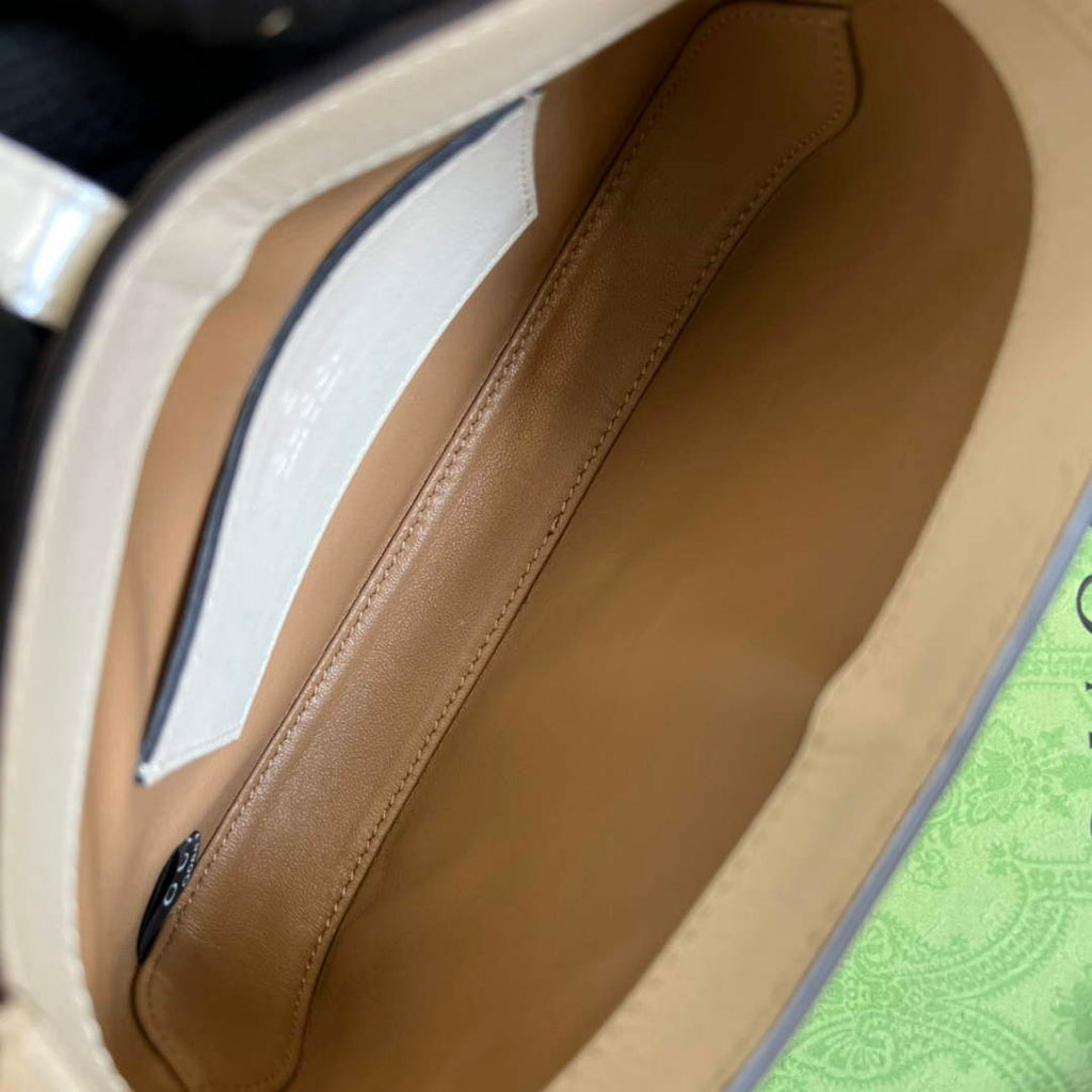 Gucci 699651 ‎Jackie 1961 mini shoulder bag White patent leather