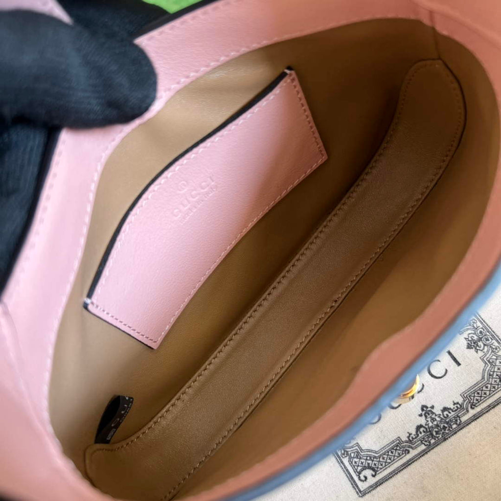 Gucci 699651 ‎Jackie 1961 mini shoulder bag Pink patent leather