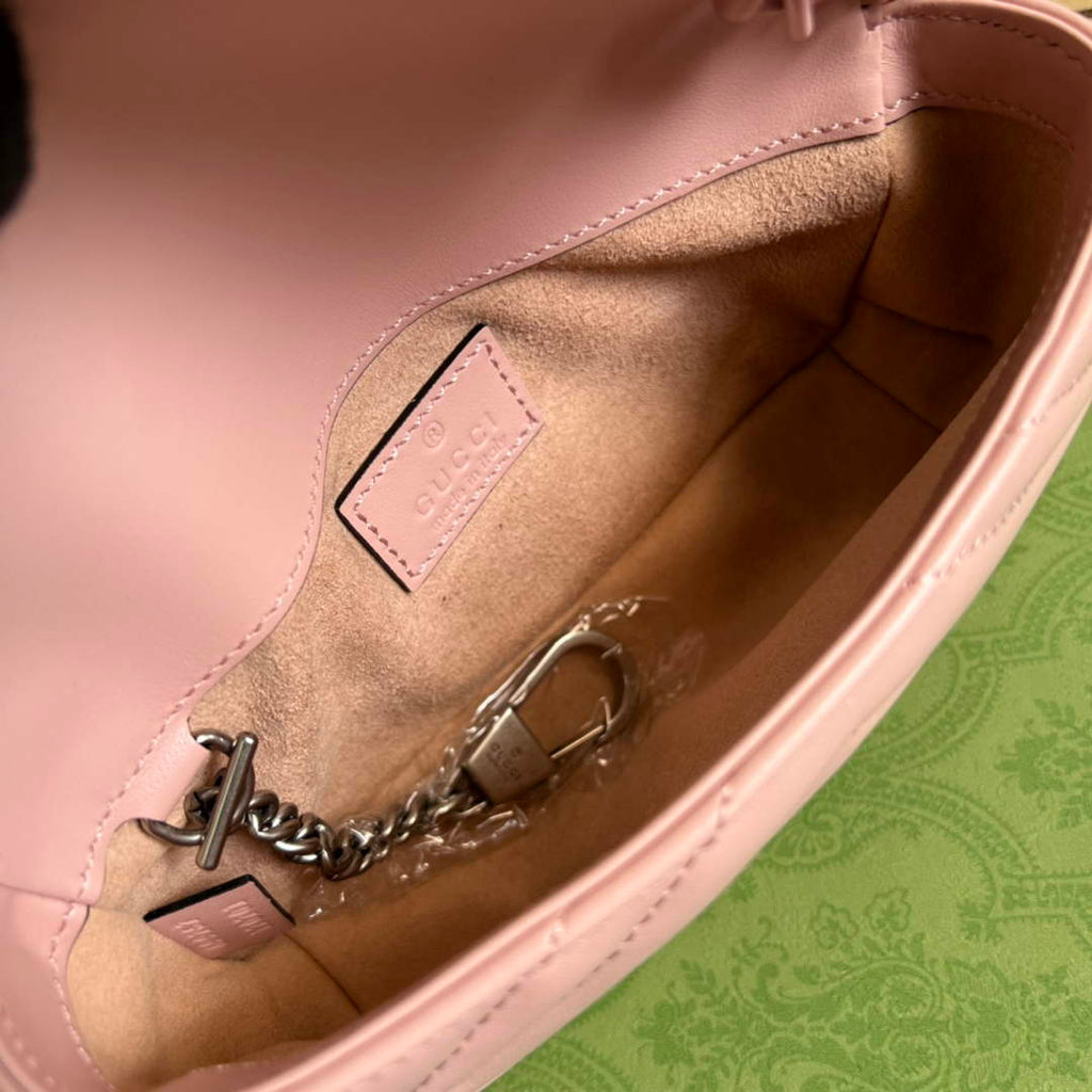 Gucci 699757 GG Marmont belt bag pink