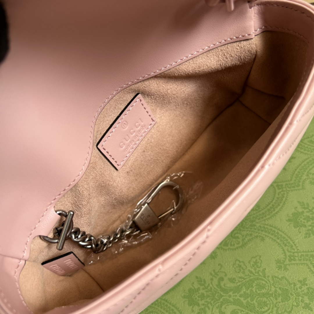Gucci 699757 GG Marmont belt bag pink