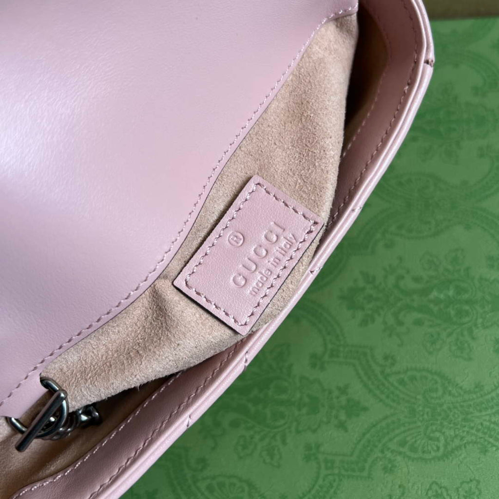 Gucci 699757 GG Marmont belt bag pink
