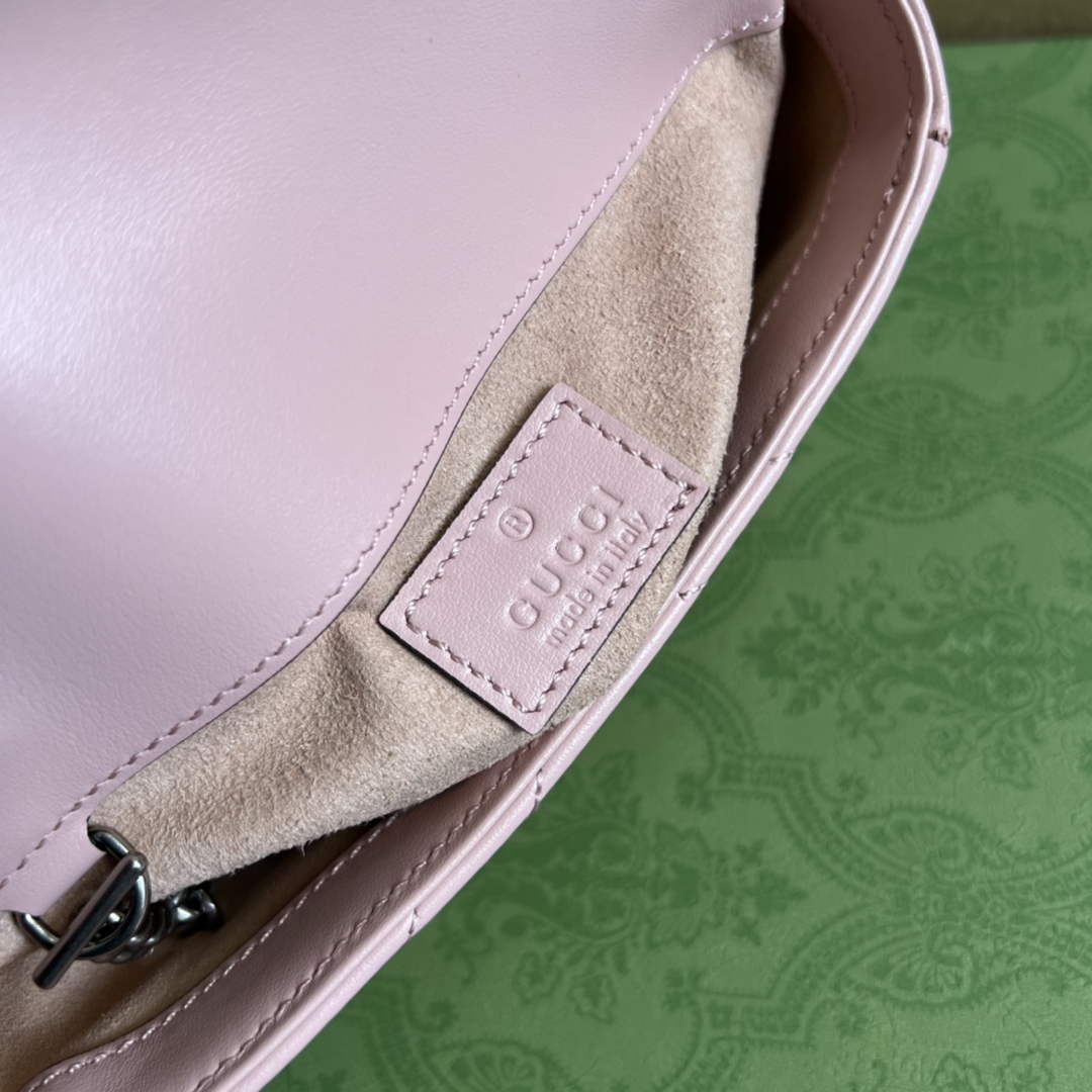 Gucci 699757 GG Marmont belt bag pink