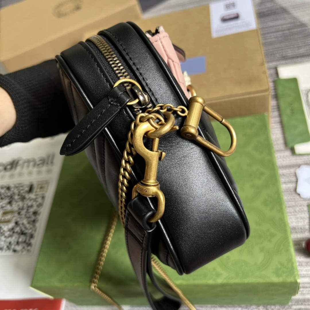 Gucci 699758 Double G multi-use mini bag Black