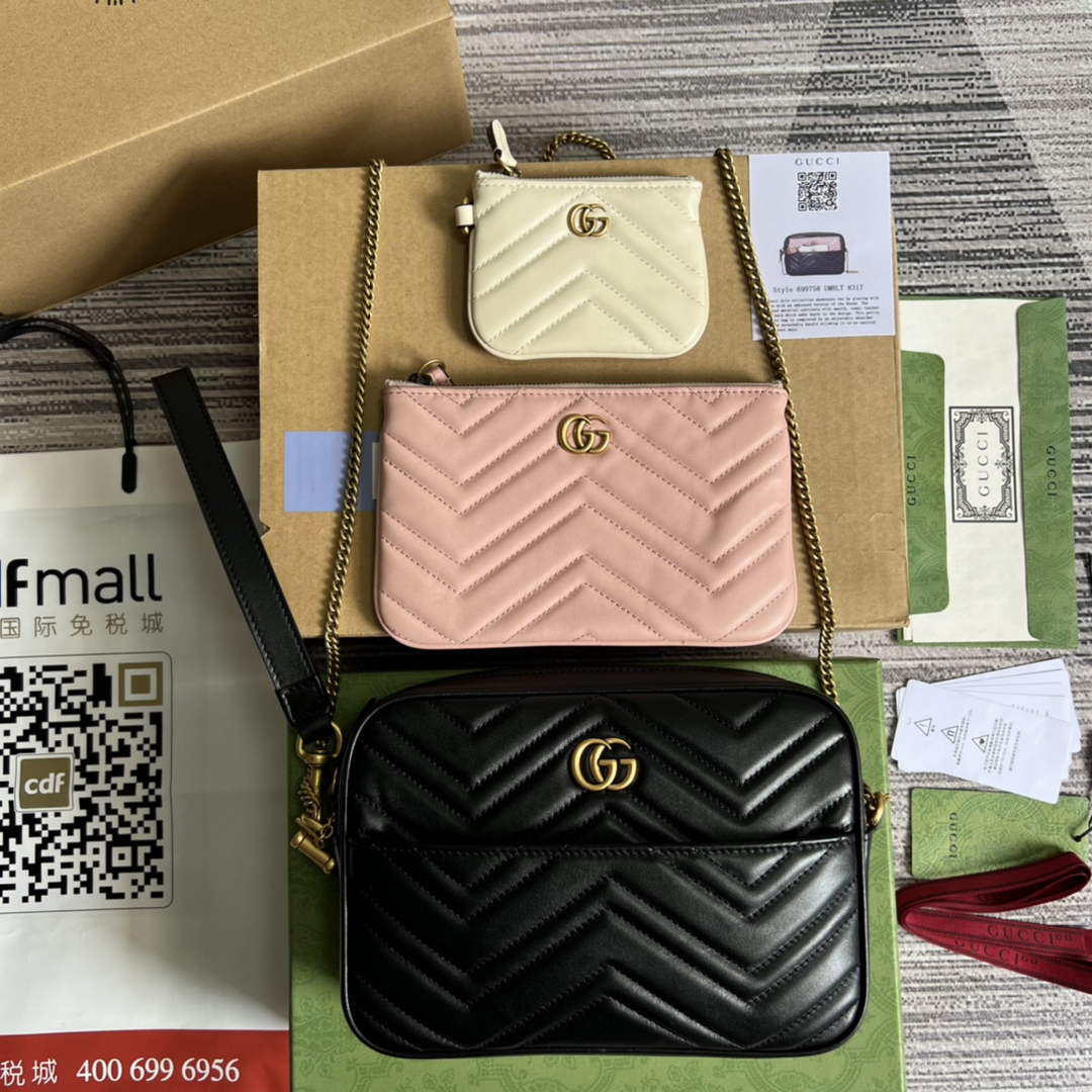 Gucci 699758 Double G multi-use mini bag Black