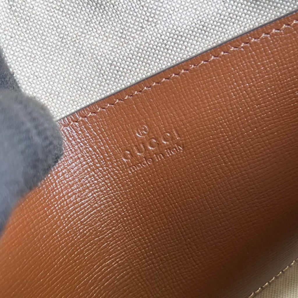 Gucci 700515 Small GG Supreme Backpack Brown leather