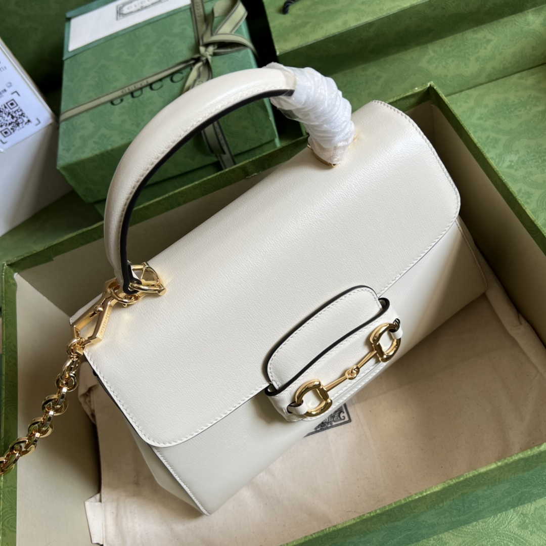 Gucci 702049 Horsebit 1955 medium bag in beige leather