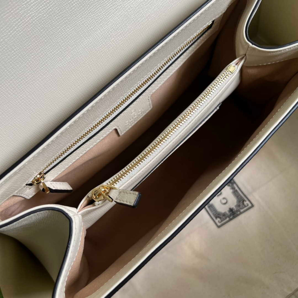 Gucci 702049 Horsebit 1955 medium bag in beige GG leather