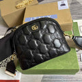 Gucci ‎‎702229 GG Matelassé leather small bag black