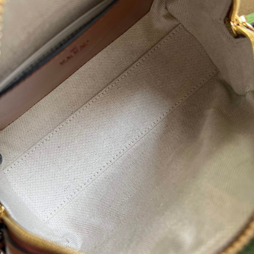 Gucci ‎702251 GG Matelassé leather mini bag light brown