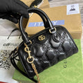 Gucci ‎702251 GG Matelassé leather mini bag Black