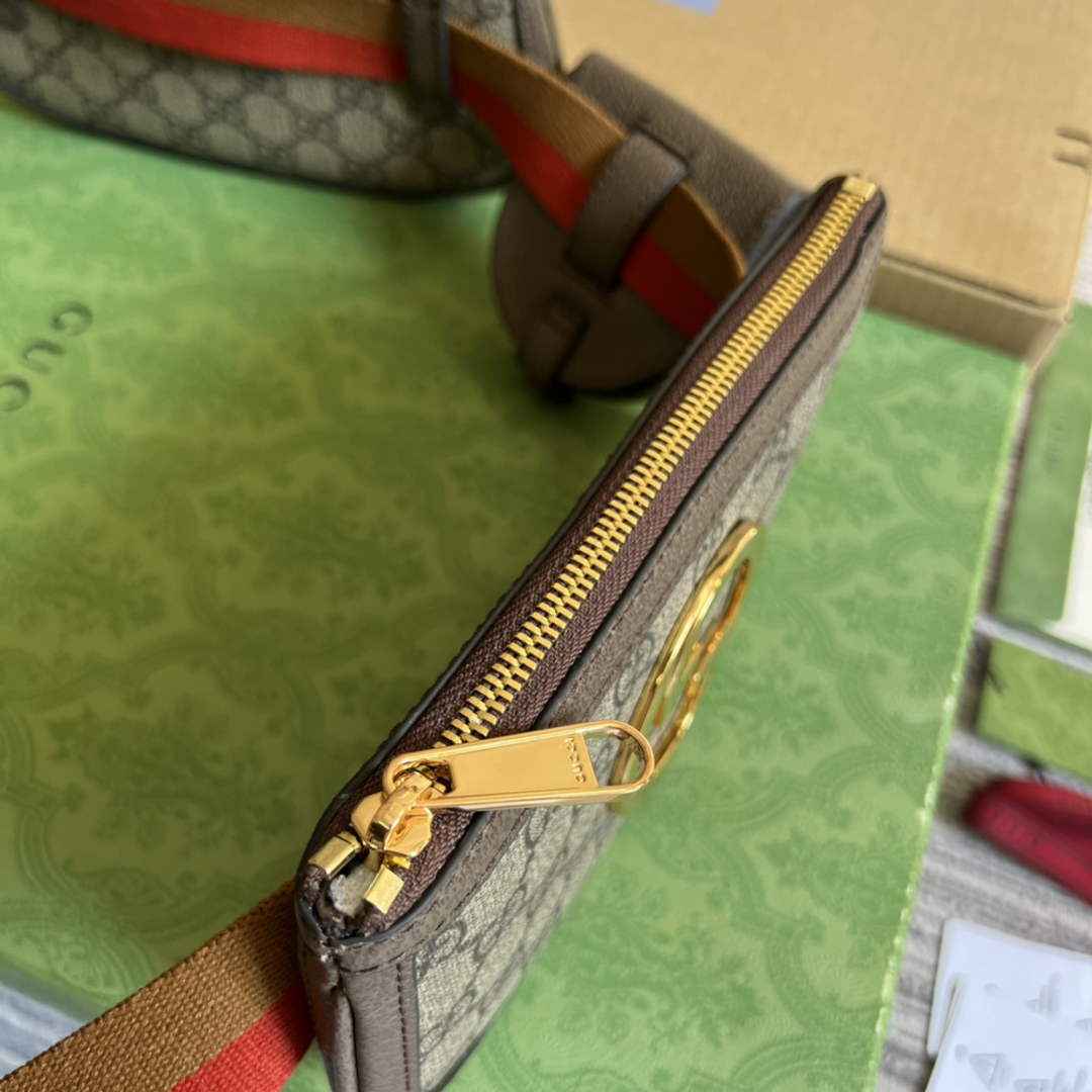 Gucci 702614 Blondie mini belt bag Beige GG Supreme canvas