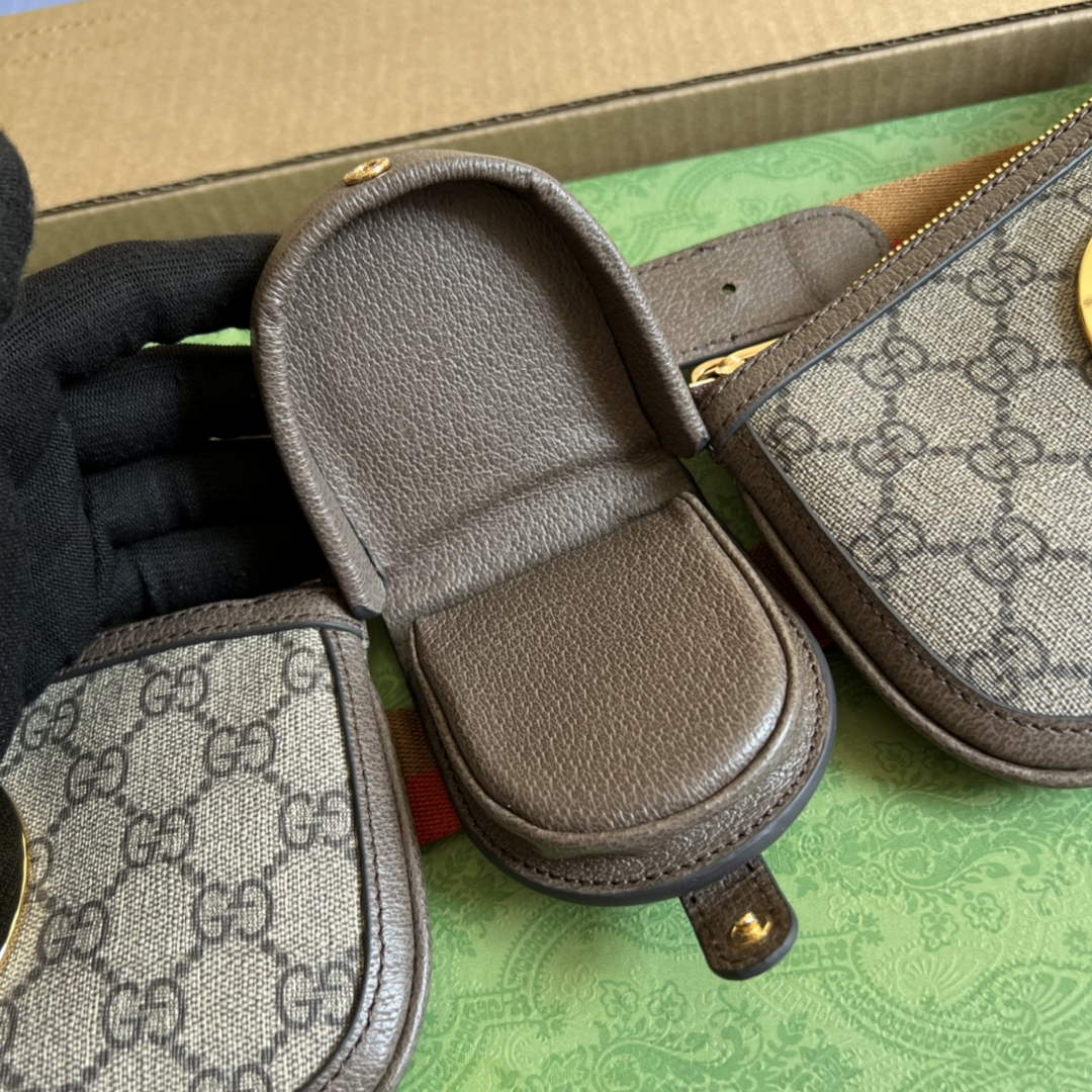 Gucci 702614 Blondie mini belt bag Beige GG Supreme canvas