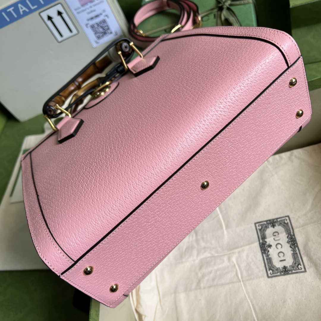 Gucci 702721 Diana Small Tote Bag Pink Leather