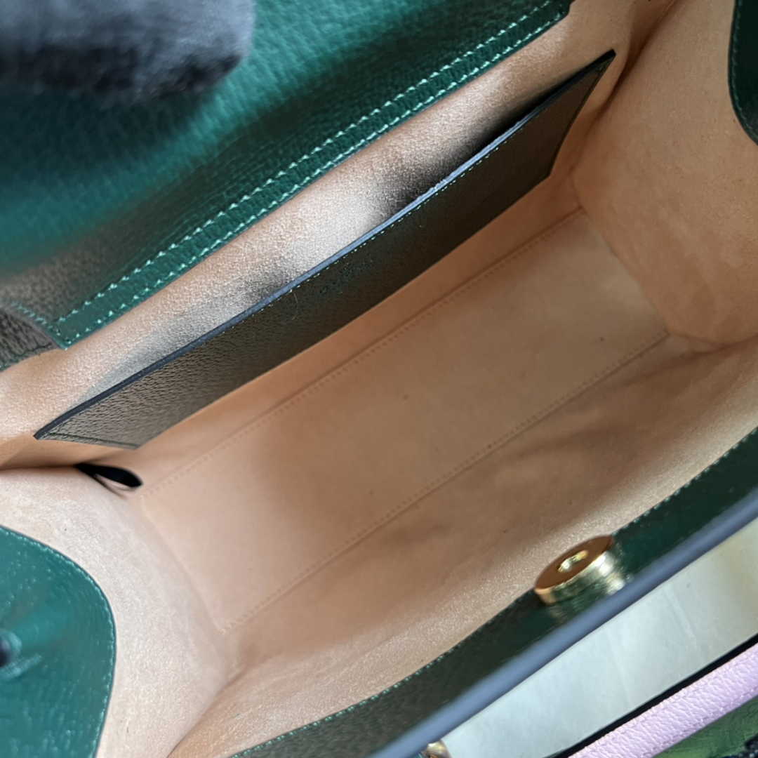 Gucci 702721 Diana Small Tote Bag Green Leather