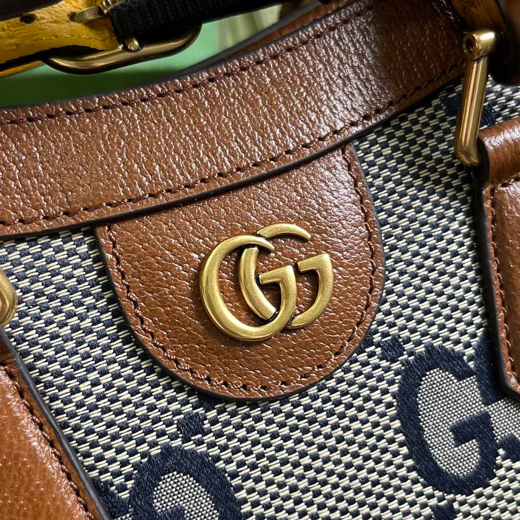 Gucci 702721 Diana Small Tote Bag Beige GG Leather