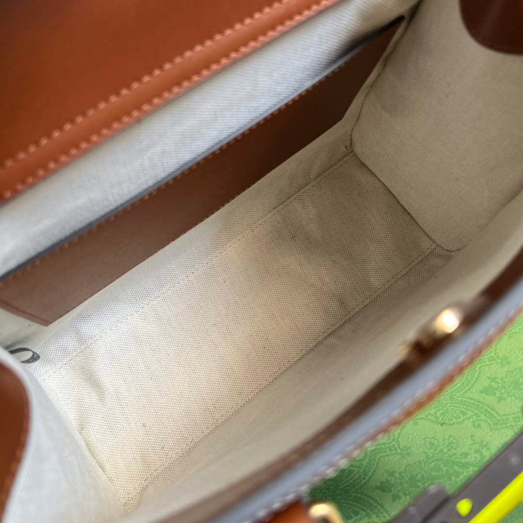 Gucci 702721 Diana Small Tote Bag Brown Leather