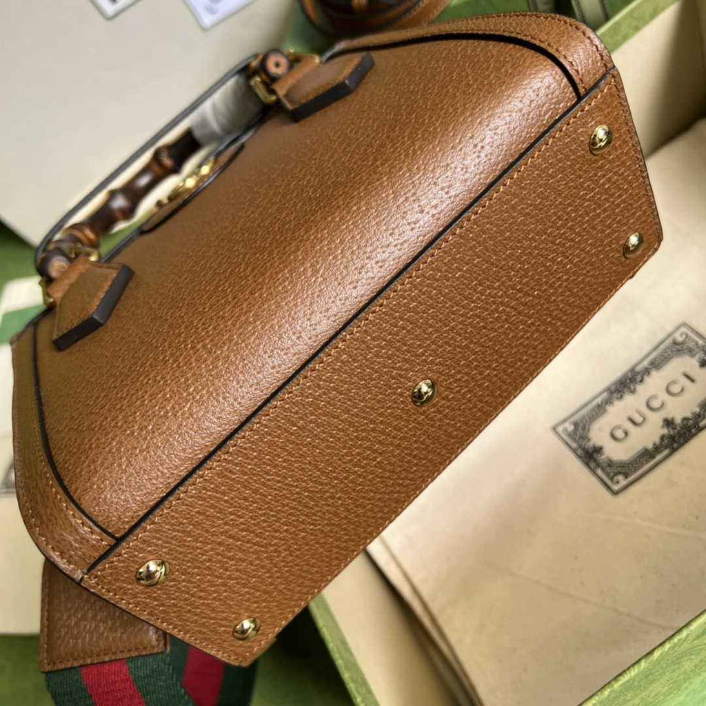 Gucci 702732 Diana mini tote bag leather tan