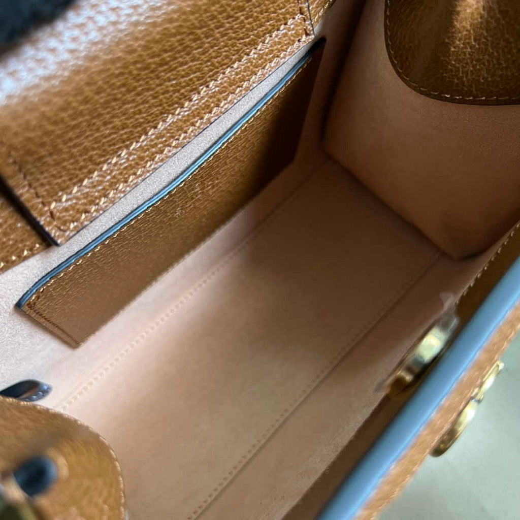 Gucci 702732 Diana mini tote bag leather tan