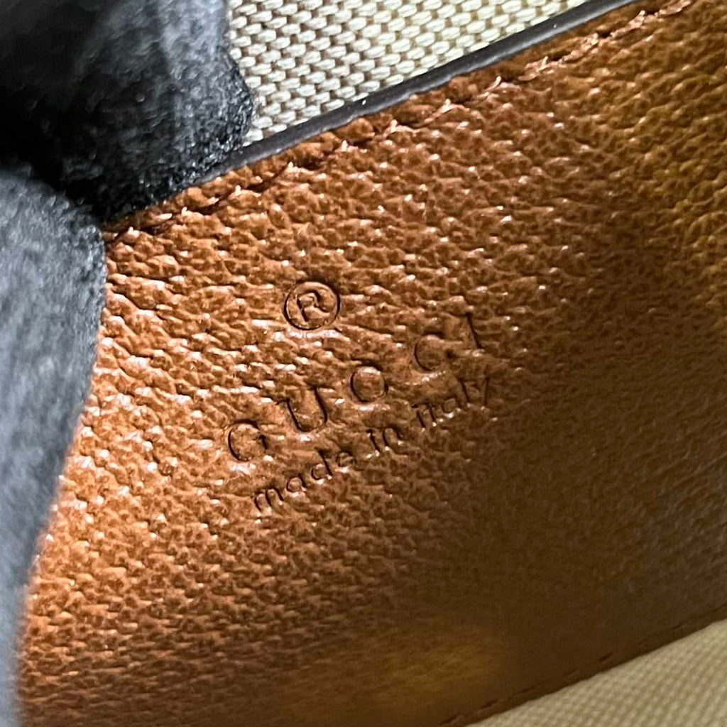 Gucci 702732 Diana mini tote bag GG Brown leather