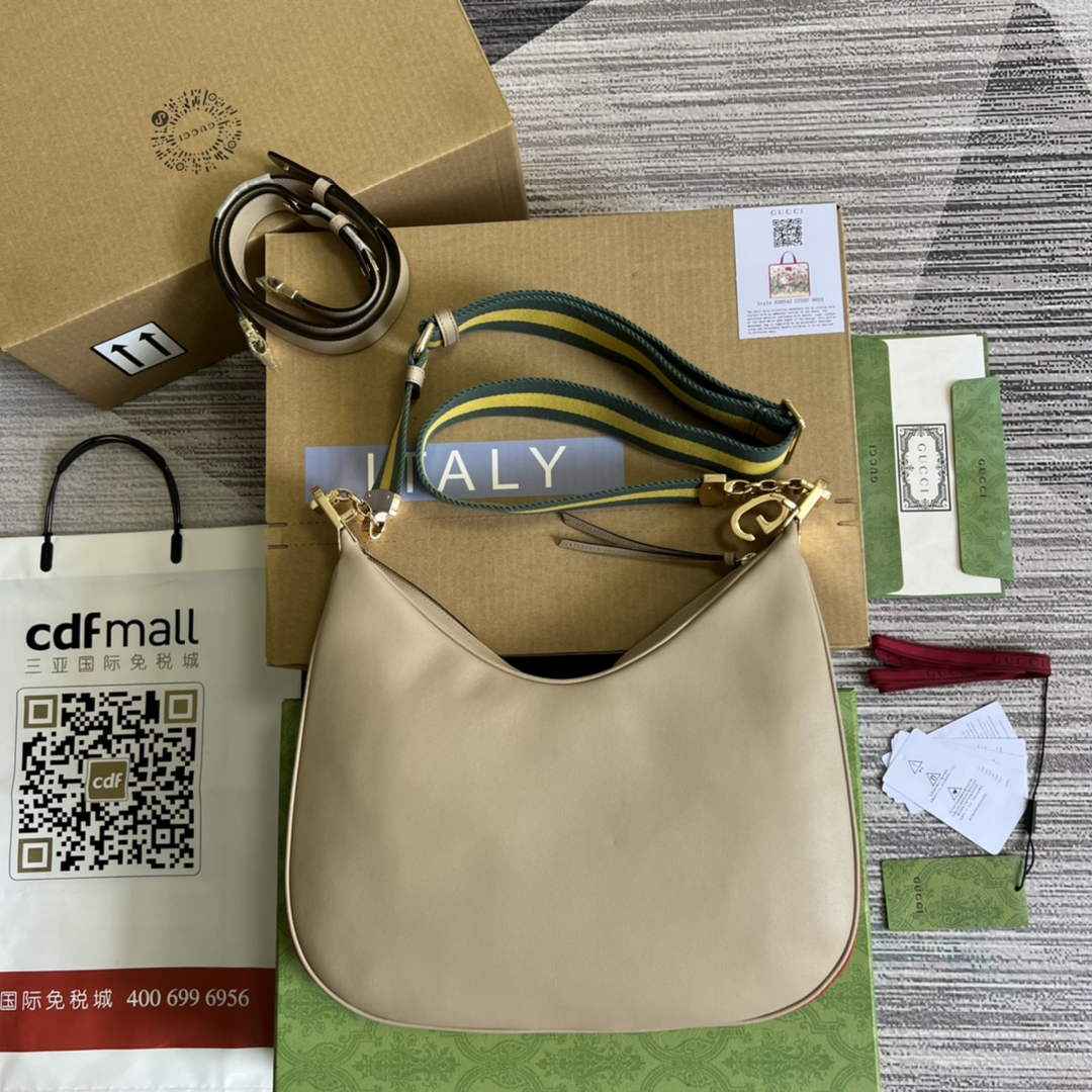 Gucci 702823 Attache large shoulder bag kakhi