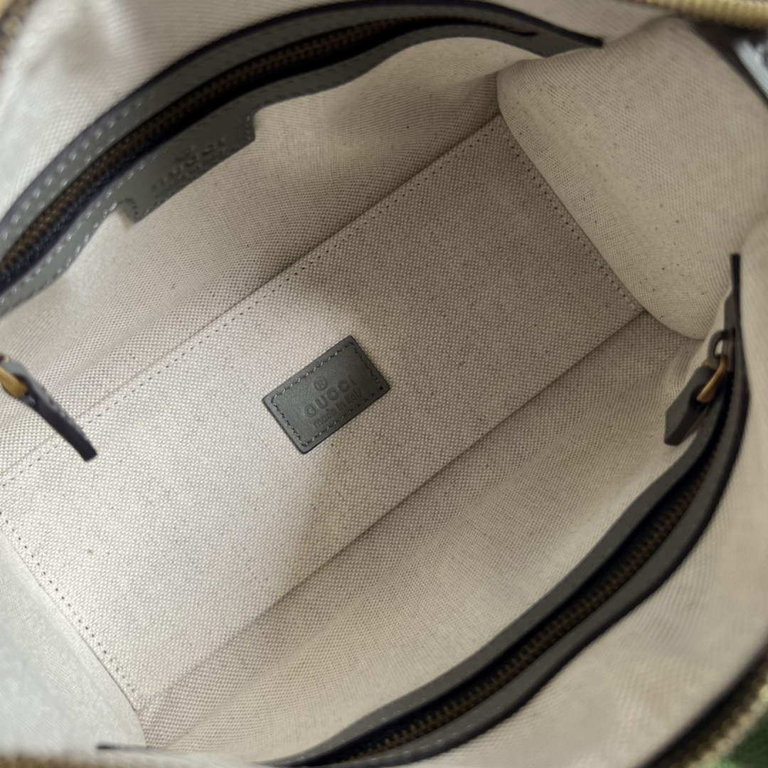 Gucci Mini canvas top handle bag 715771 Gray leather
