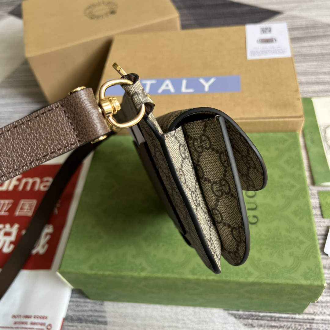 Gucci 718154 Blondie belt bag Beige GG Supreme canvas