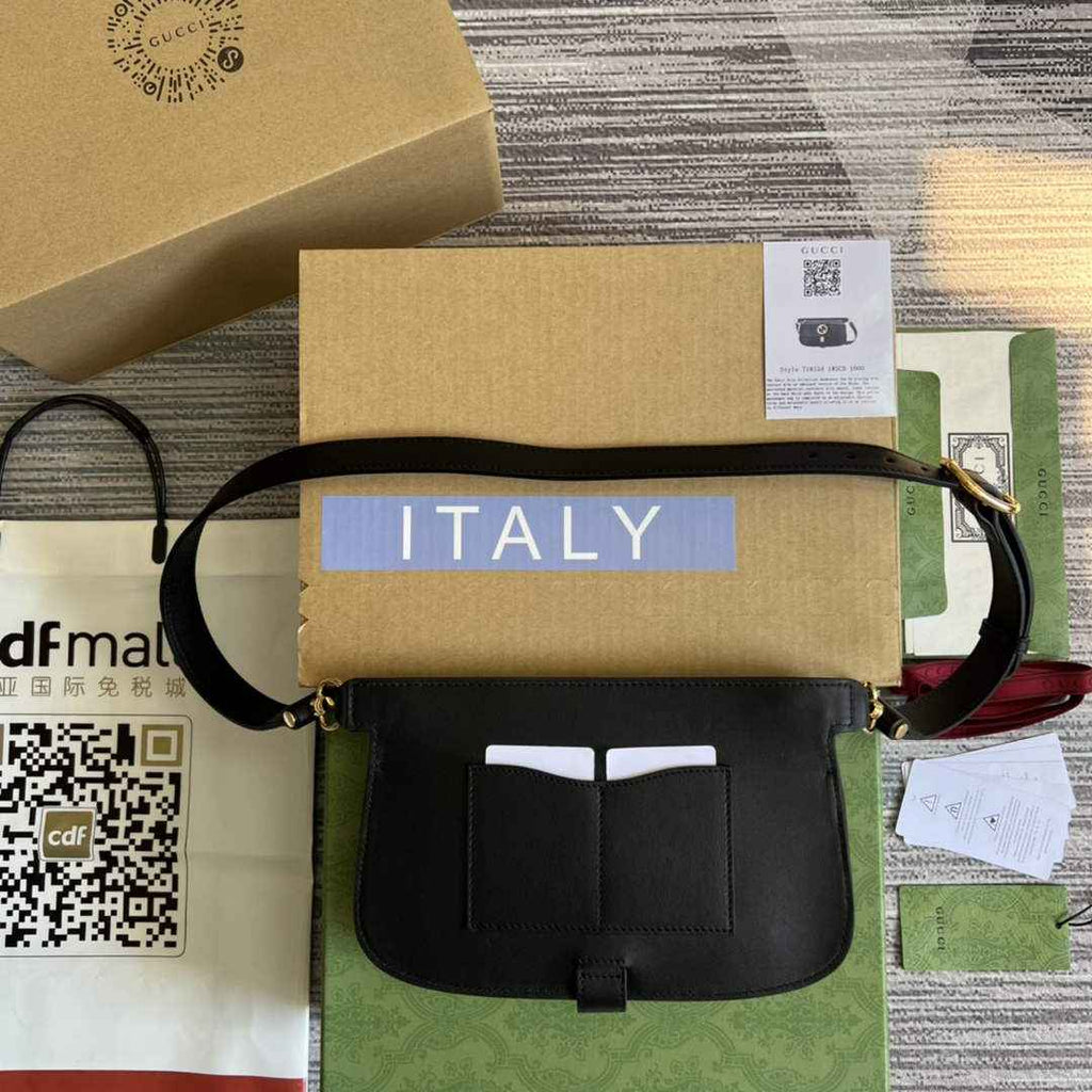 Gucci 718154 Blondie belt bag black leather