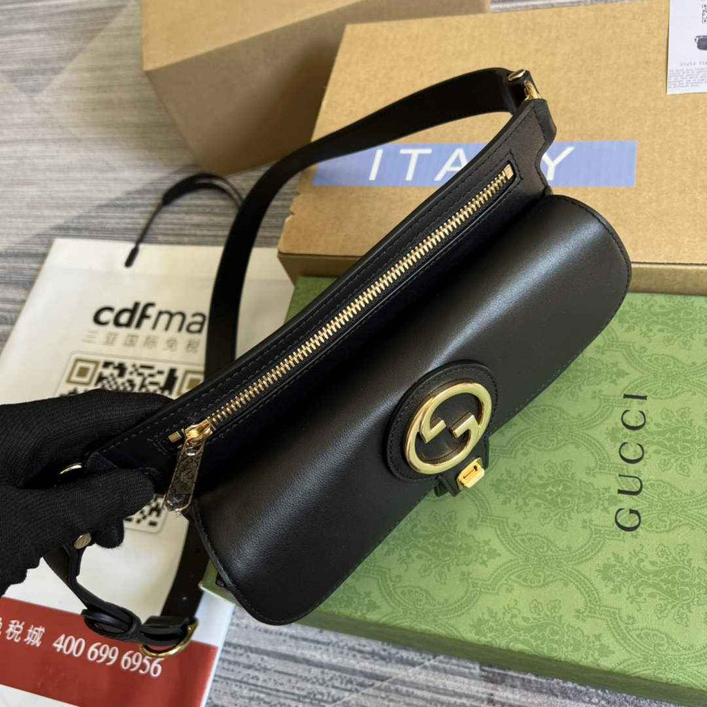 Gucci 718154 Blondie belt bag black leather