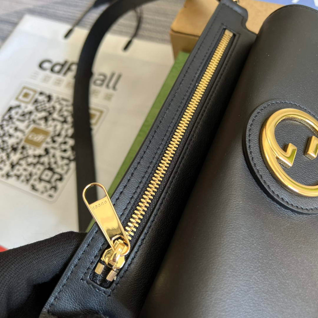 Gucci 718154 Blondie belt bag black leather