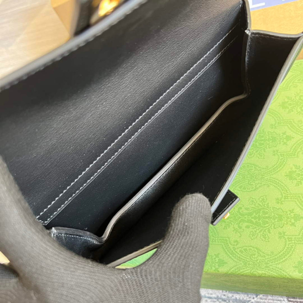 Gucci 718154 Blondie belt bag black leather