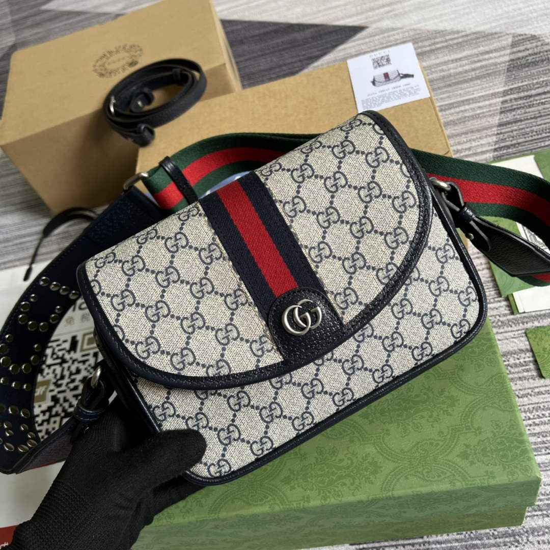 Gucci ‎722117 Ophidia mini GG shoulder bag Blue