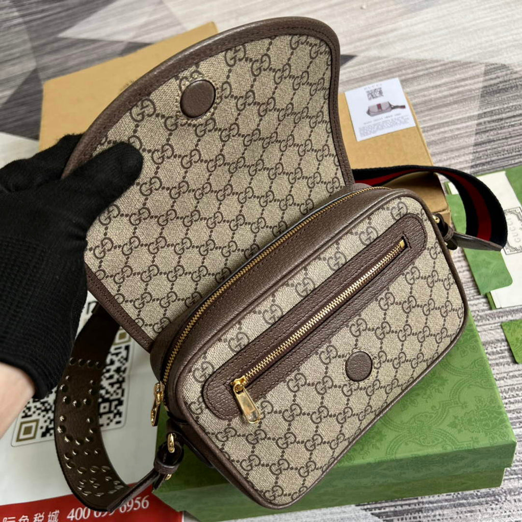 Gucci ‎722117 Ophidia mini GG shoulder bag Brown