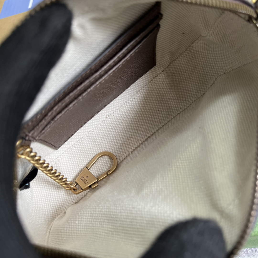 Gucci ‎722557 Ophidia mini bag Brown leather