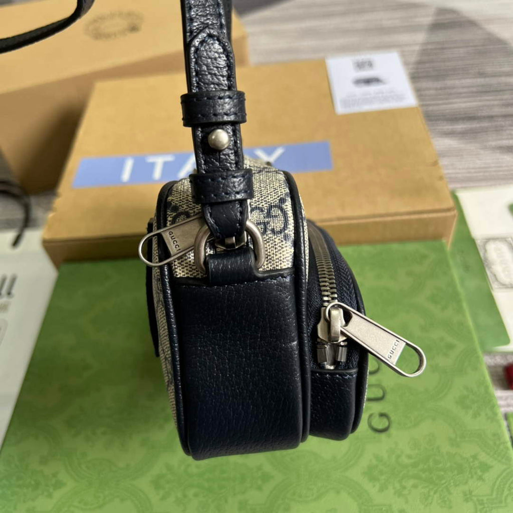 Gucci ‎722557 Ophidia mini bag Blue leather
