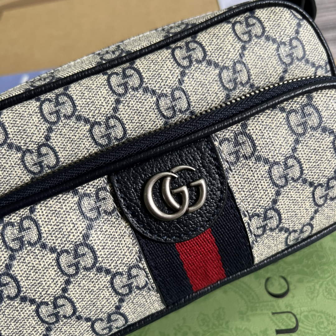 Gucci ‎722557 Ophidia mini bag Blue leather