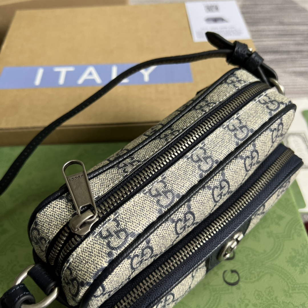 Gucci ‎722557 Ophidia mini bag Blue leather
