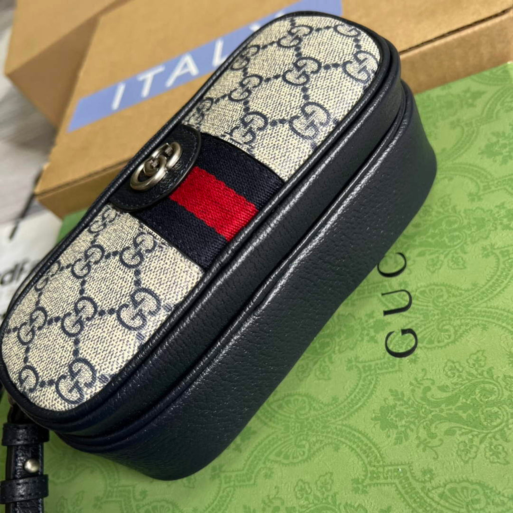 Gucci ‎722557 Ophidia mini bag Blue leather