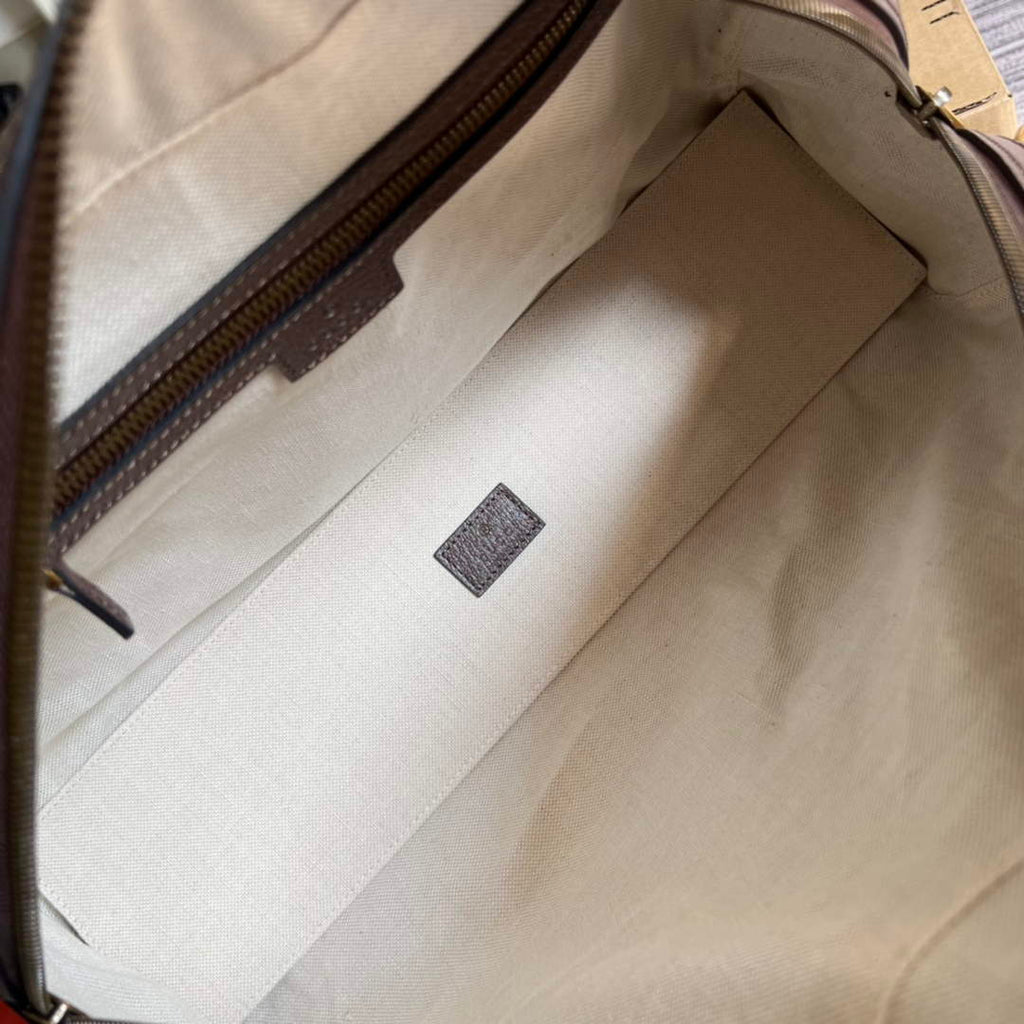 Gucci 723309 Savoy medium bowling bag Beige GG Supreme canvas