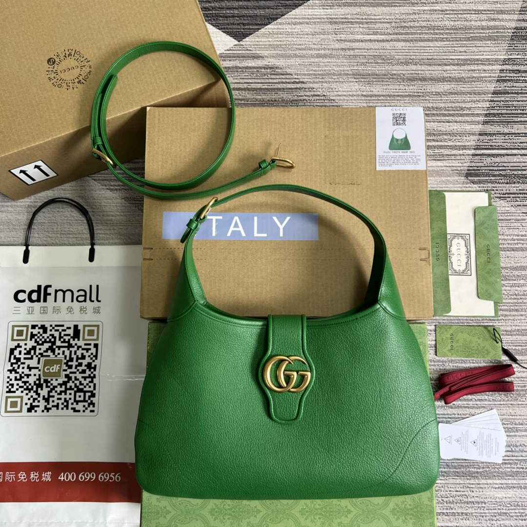 Gucci 726274 Aphrodite medium shoulder bag Green soft leather