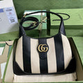 Gucci 726274 Aphrodite medium shoulder bag Black white