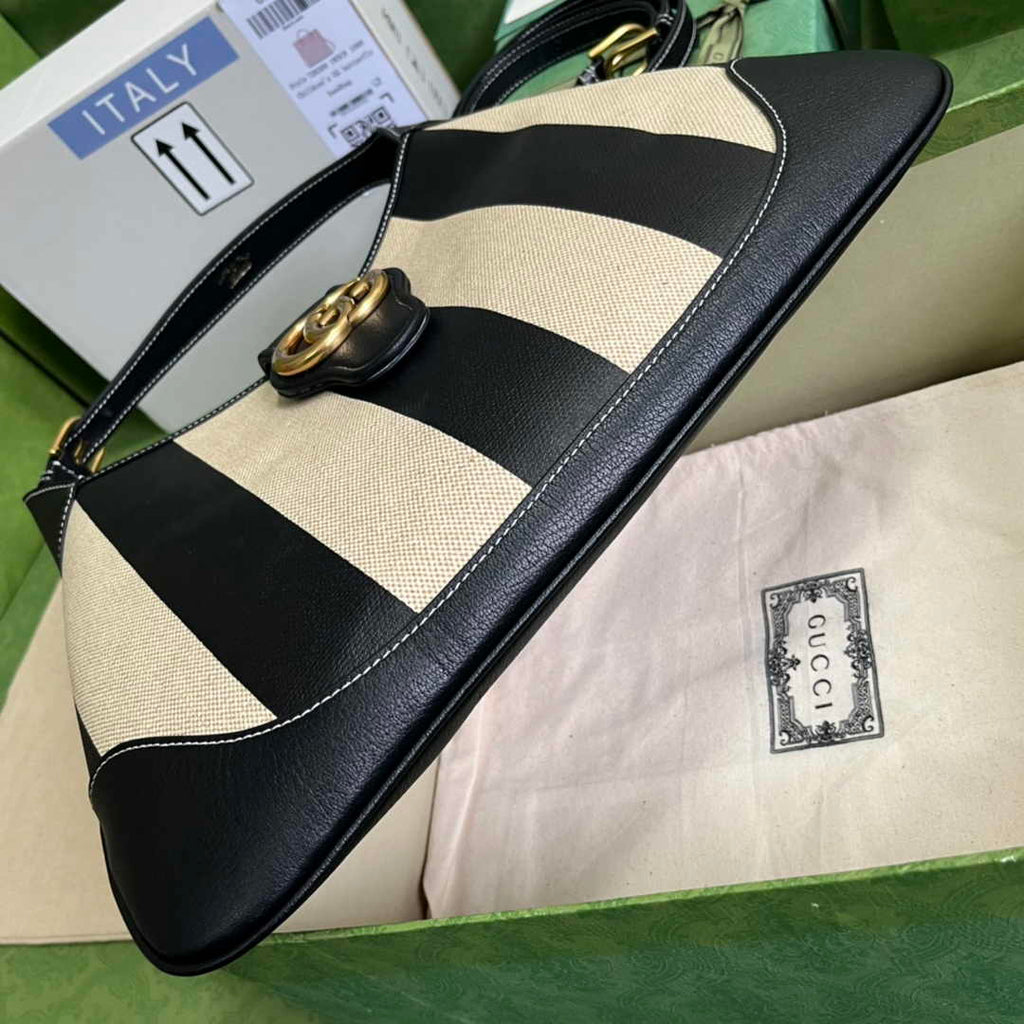 Gucci 726274 Aphrodite medium shoulder bag Black white