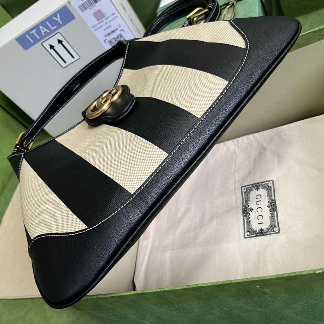 Gucci 726274 Aphrodite medium shoulder bag Black white