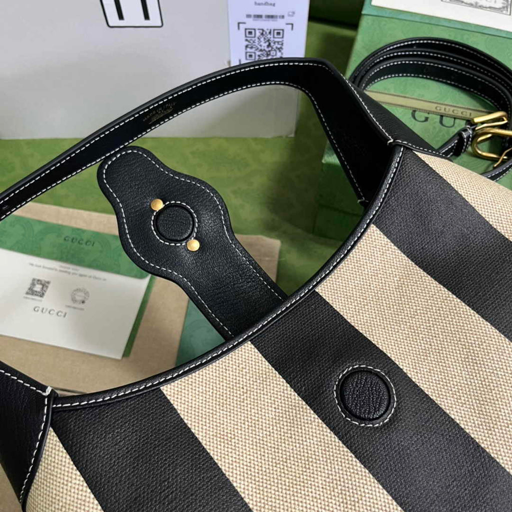Gucci 726274 Aphrodite medium shoulder bag Black white