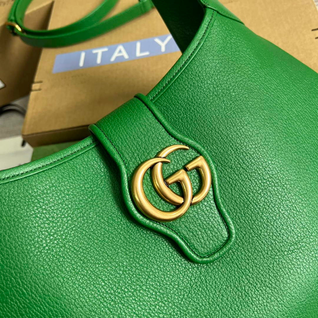 Gucci 726274 Aphrodite medium shoulder bag Green soft leather